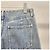 Chanel Pantalones Denim Anchos Washing Blue - vista 10