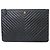 Chanel Clutch Matelassé Chevron Black Gold CC Logo Large