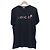 Moncler T-Shirt mit gummiertem Logo-Print Night Blue