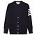 Thom Browne Nachhaltiger Wollcardigan mit Streifen Navy