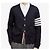 Thom Browne Nachhaltiger Wollcardigan mit Streifen Navy - Ansicht 3
