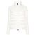 Moncler Cardigã de Lã com Zíper Acolchoado White