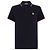 Moncler Piqué-Poloshirt mit farbigen Akzenten Blue