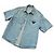 Prada Giacca sovracamicia in denim Triangle Blu da uomo - vista 2