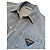 Prada Giacca sovracamicia in denim Triangle Blu da uomo - vista 5