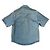 Prada Giacca sovracamicia in denim Triangle Blu da uomo - vista 8