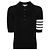 Thom Browne Polo Relaxed Wool Bar Navy - vista 7