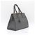 Prada Borsa Tote e Borsa a Spalla Paradigma in Pelle Saffiano Grigio - vista 4