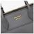 Prada Borsa Tote e Borsa a Spalla Paradigma in Pelle Saffiano Grigio - vista 8