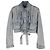 Chanel Crop Denim Jacke Größe