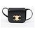 Céline Mini Claude in vitello lucido nero - vista 2
