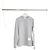 Thom Browne Graues Sweatshirt aus Baumwolle mit diagonalem Armband