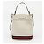 Gucci Picca borsa secchiello in pelle Ophidia White - vista 5