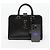 Autre Marque Borsa a Tracolla Cabas Small Leather Tote Black Gold - vista 11