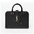 Autre Marque Borsa a Tracolla Cabas Small Leather Tote Black Gold - vista 2