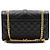 Autre Marque Borsa a tracolla a busta matelassé Monogram con catena dorata - vista 4