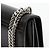 Autre Marque Borsa a tracolla Sunset Medium in pelle liscia con catena Black Silver - vista 7