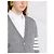 Thom Browne Cardigã de Lã Merino para Mulheres Cinza - vista 11
