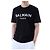 Balmain Rundes T-Shirt mit Signature-Logo-Print (Black) - Ansicht 4