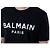 Balmain Rundes T-Shirt mit Signature-Logo-Print (Black) - Ansicht 5