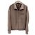 Louis Vuitton Fleecejacke mit Lederbesatz Braun