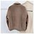 Louis Vuitton Fleecejacke mit Lederbesatz Braun - Ansicht 4