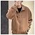 Louis Vuitton Fleecejacke mit Lederbesatz Braun - Ansicht 7
