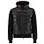 Moncler Cardigã com capuz e fecho em lã acolchoada Preto - vista 6