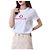 Moncler T-Shirt für Damen mit rosa Gummi-Logo-Patch - Ansicht 15
