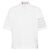 Thom Browne Overdyed Jersey Polo Kurzarm T-Shirt Weiß