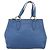 Miu Miu Tote Bag Leather Blue Gold Auth am12943V - Jerrillo - vista 13