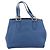 Miu Miu Tote Bag Leather Blue Gold Auth am12943V - Jerrillo - vista 2