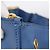 Miu Miu Tote Bag Leather Blue Gold Auth am12943V - Jerrillo - vista 9