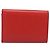 PRADA Trifold Wallet Leather Red Gold Tone Auth 212128M - Jerrillo - vista 2
