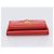 PRADA Trifold Wallet Leather Red Gold Tone Auth 212128M - Jerrillo - vista 5