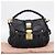 Miu Miu Gathered Hand Bag Leather 2way Black Gold Auth 213459V - Jerrillo - vista 12