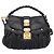 Miu Miu Gathered Hand Bag Leather 2way Black Gold Auth 213459V - Jerrillo - vista 13