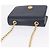 Chloé Chloe Chain Shoulder Bag Leather Navy Gold Auth BA16368 - Jerrillo - vista 7