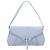 Céline CELINE Shoulder Bag Leather Light Blue Silver Auth LN059A - Jerrillo - vista 13