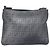 FENDI Zucca Canvas Shoulder Bag PVC Silver Black 7VA247 Auth 213441 - Jerrillo