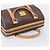 Céline CELINE Macadam Canvas Hand Bag PVC Leather Brown Gold Auth yk21046V - Jerrillo - vista 6