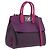 Salvatore Ferragamo Studio Bag Small Leather 2way Purple Silver Auth BA16267V - Jerrillo