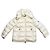 Moncler plumífero mujer blanco marfil con capucha