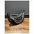 Borsa Crescent Chanel in pelle matelassé nera e perle - vista 7