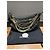 Borsa Crescent Chanel in pelle matelassé nera e perle - vista 9