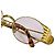 Fendi Gafas de sol FS300 Gold Logo - vista 3