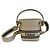 Chloé Borsa a Secchiello in Pelle Bianca a Righe