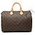 Borsa Boston Louis Vuitton Monogram Speedy 35 Marrone