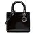 Borsa Lady Dior Medium in vernice viola