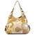 Coach 15770 Borsa a tracolla patchwork Madison Maggie Beige Gold